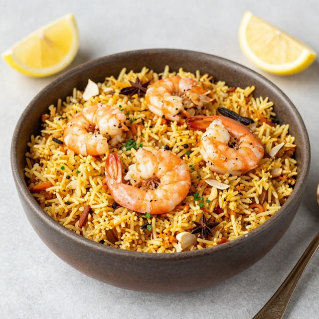 Shrimp Biryani.