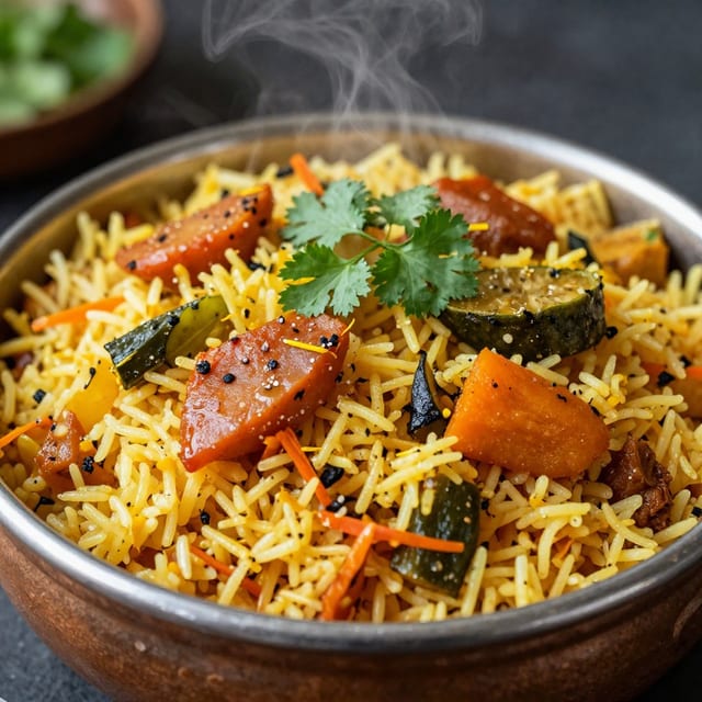 Mixed Veg Biryani.