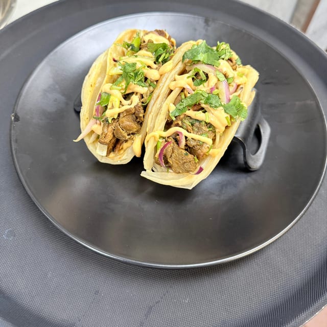 Cafreal Chicken Paratha Tacos.