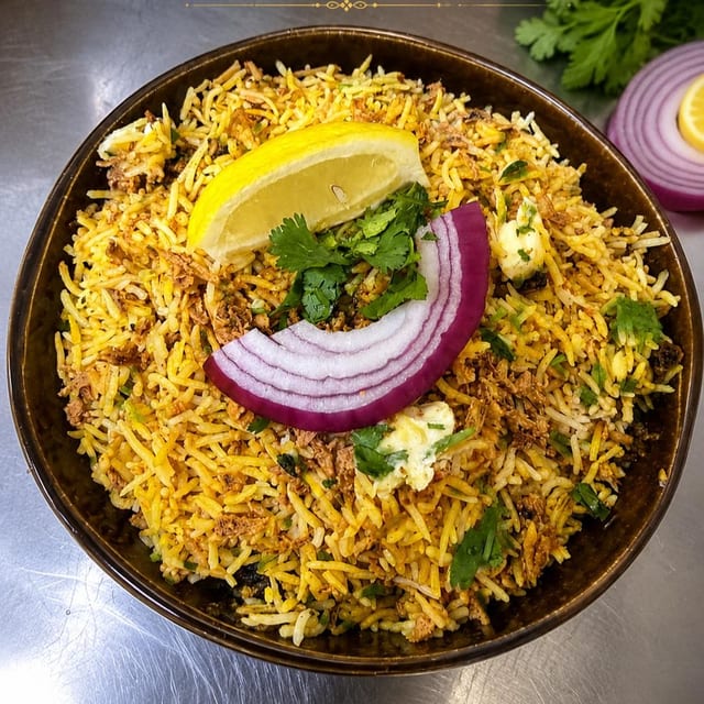 Chicken Cafreal Biryani.