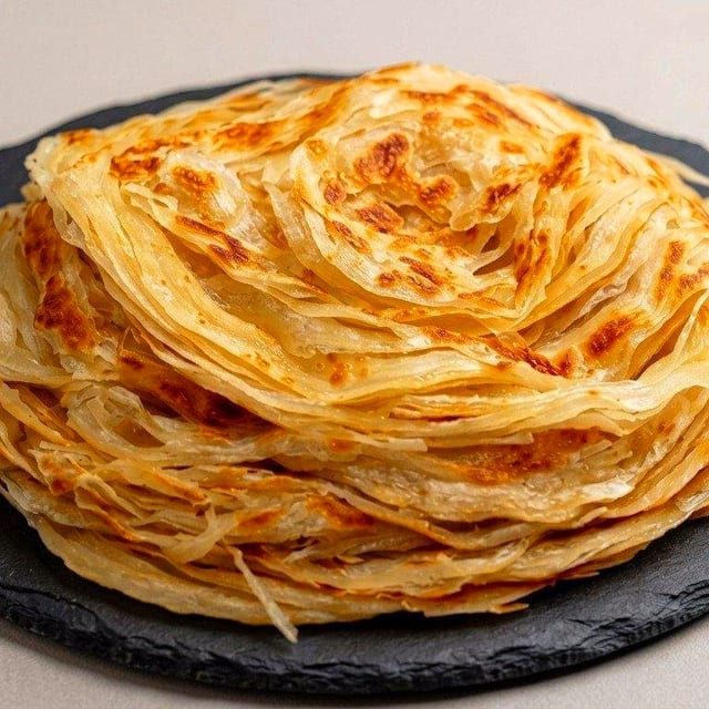 Tawa-fried Malabar Paratha.